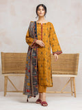 edenrobe Allure Khaddar Unstitched Printed 3Pc Suit EWU24A3-28012