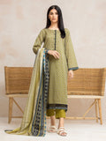 edenrobe Allure Khaddar Unstitched Printed 3Pc Suit EWU24A3-28042