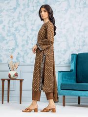 edenrobe Allure Khaddar Unstitched Printed 3Pc Suit EWU24A3-28114