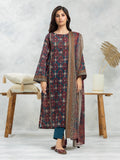 edenrobe Allure Khaddar Unstitched Printed 3Pc Suit EWU24A3-28210