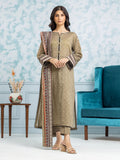 edenrobe Allure Khaddar Unstitched Printed 3Pc Suit EWU24A3-28351