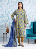 edenrobe Allure Khaddar Unstitched Printed 3Pc Suit EWU24A3-29322