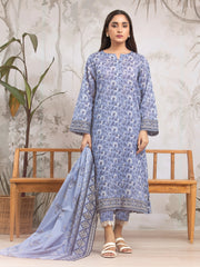 edenrobe Allure Khaddar Unstitched Printed 3Pc Suit EWU24A3-29326