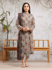 edenrobe Allure Khaddar Unstitched Printed 3Pc Suit EWU24A3-29327