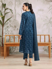 edenrobe Allure Khaddar Unstitched Printed 3Pc Suit EWU24A3-29500