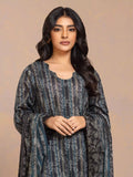 edenrobe Allure Khaddar Unstitched Printed 3Pc Suit EWU24A3-29501