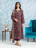 edenrobe Allure Khaddar Unstitched Printed 3Pc Suit EWU24A3-29503