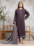 edenrobe Allure Khaddar Unstitched Printed 3Pc Suit EWU24A3-29585