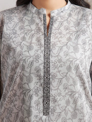 edenrobe Allure Khaddar Unstitched Printed 3Pc Suit EWU24A3-29593