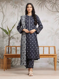 edenrobe Allure Khaddar Unstitched Printed 3Pc Suit EWU24A3-29595