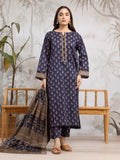 edenrobe Allure Khaddar Unstitched Printed 3Pc Suit EWU24A3-29597