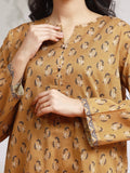 edenrobe Allure Khaddar Unstitched Printed 3Pc Suit EWU24A3-29598