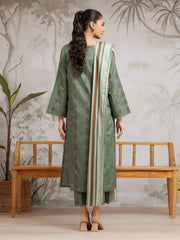 edenrobe Allure Khaddar Unstitched Printed 3Pc Suit EWU24A3-29600