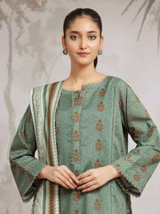edenrobe Allure Khaddar Unstitched Printed 3Pc Suit EWU24A3-29600