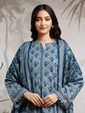 edenrobe Allure Khaddar Unstitched Printed 3Pc Suit EWU24A3-29609