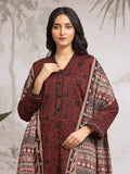 edenrobe Allure Khaddar Unstitched Printed 3Pc Suit EWU24A3-29611