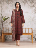edenrobe Allure Khaddar Unstitched Printed 3Pc Suit EWU24A3-29611