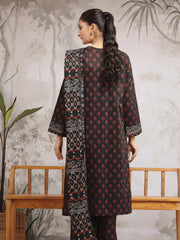 edenrobe Allure Khaddar Unstitched Printed 3Pc Suit EWU24A3-29616