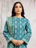 edenrobe Allure Khaddar Unstitched Printed 3Pc Suit EWU24A3-29618