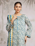 edenrobe Allure Khaddar Unstitched Printed 3Pc Suit EWU24A3-29620