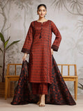 edenrobe Allure Khaddar Unstitched Printed 3Pc Suit EWU24A3-29623