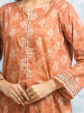 edenrobe Allure Khaddar Unstitched Printed 3Pc Suit EWU24A3-29644