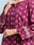 edenrobe Allure Khaddar Unstitched Printed 3Pc Suit EWU24A3-29647