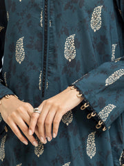 edenrobe Allure Khaddar Unstitched Printed 3Pc Suit EWU24A3-29649