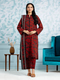 edenrobe Allure Khaddar Unstitched Printed 3Pc Suit EWU24A3-29701