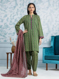 edenrobe Allure Khaddar Unstitched Printed 3Pc Suit EWU24A3-29702