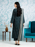 edenrobe Allure Khaddar Unstitched Printed 3Pc Suit EWU24A3-29704