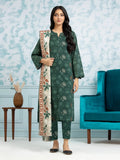 edenrobe Allure Khaddar Unstitched Printed 3Pc Suit EWU24A3-29712