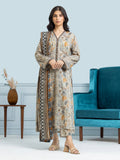 edenrobe Allure Khaddar Unstitched Printed 3Pc Suit EWU24A3-29713