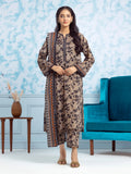 edenrobe Allure Khaddar Unstitched Printed 3Pc Suit EWU24A3-29714