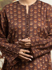 edenrobe Allure Khaddar Unstitched Printed 3Pc Suit EWU24A3-29719