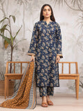 edenrobe Allure Khaddar Unstitched Printed 3Pc Suit EWU24A3-29806