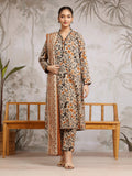 edenrobe Allure Khaddar Unstitched Printed 3Pc Suit EWU24A3-29807