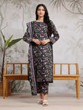 edenrobe Allure Khaddar Unstitched Printed 3Pc Suit EWU24A3-29809