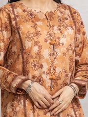 edenrobe Merak Cambric Unstitched Printed 3Pc Suit EWU24M2-001