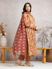 edenrobe Merak Cambric Unstitched Printed 3Pc Suit EWU24M2-001