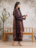 edenrobe Merak Khaddar Unstitched Printed 3Pc Suit EWU24M2-171