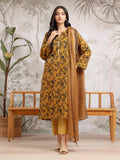 edenrobe Merak Khaddar Unstitched Printed 3Pc Suit EWU24M2-173