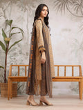 edenrobe Merak Khaddar Unstitched Printed 3Pc Suit EWU24M2-192