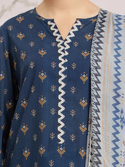 edenrobe Merak Khaddar Unstitched Printed 3Pc Suit EWU24M2-196