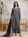 edenrobe Merak Khaddar Unstitched Printed 3Pc Suit EWU24M3-080