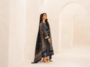 edenrobe Merak Khaddar Unstitched Printed 3Pc Suit EWU24M3-084
