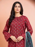 edenrobe Merak Khaddar Unstitched Printed 3Pc Suit EWU24M3-092