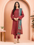 edenrobe Merak Khaddar Unstitched Printed 3Pc Suit EWU24M3-092