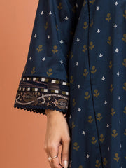 edenrobe Merak Khaddar Unstitched Printed 3Pc Suit EWU24M3-096