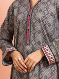 edenrobe Merak Khaddar Unstitched Printed 3Pc Suit EWU24M3-098